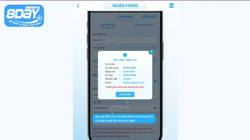 Rút tiền 8Day - Hướng dẫn thực hiện NHANH, AN TOÀN, TIỆN LỢI 5 Giao dịch rút tiền tại 8Day không tốn phí giao dịch